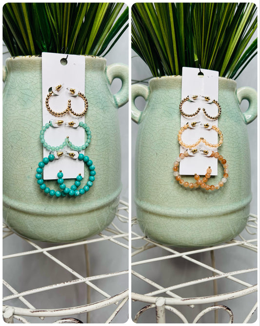 Serenity Boho Hoop Earrings (3 pack)
