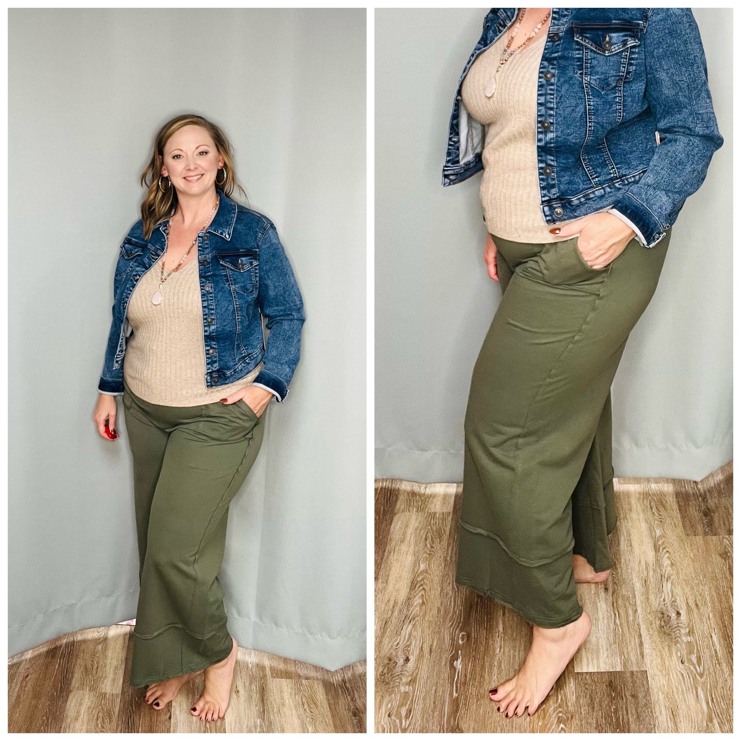 Paige Wide Leg Capri