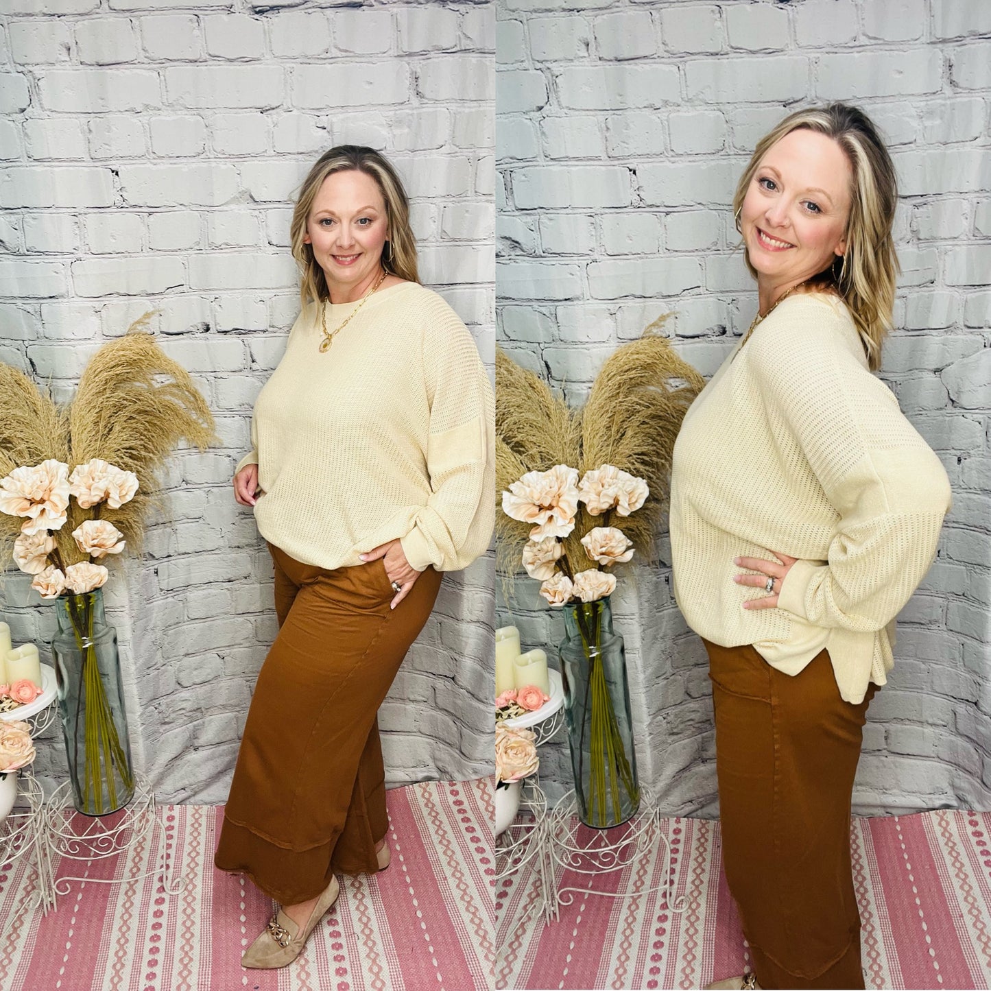 Paige Wide Leg Capri