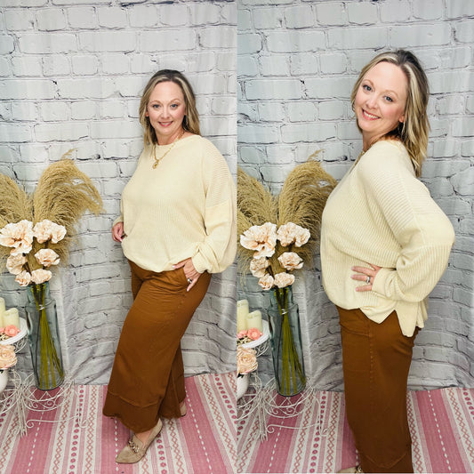 Paige Wide Leg Capri