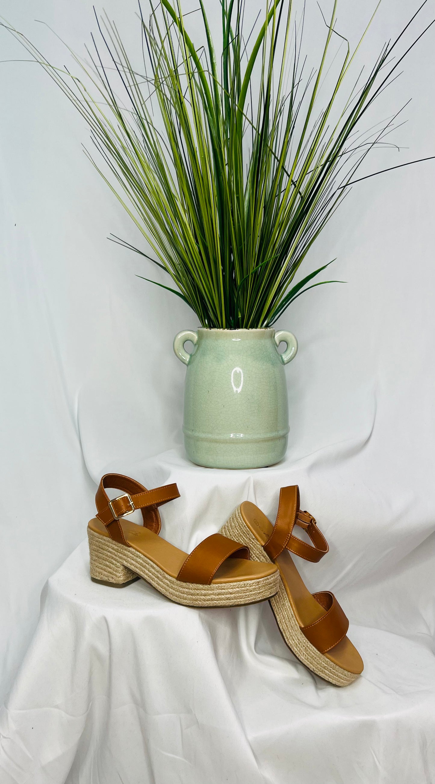 Brown Wedge Comfort Insole Sandals