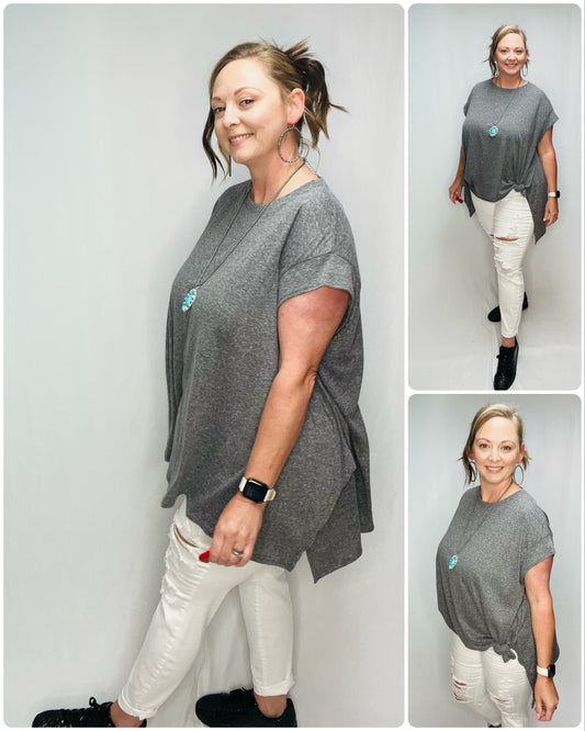 Melange Oversized Tunic